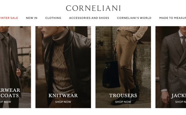 意大利高级男装品牌 Corneliani 2024年销售额达7500万欧元，将在中国开设两家新店