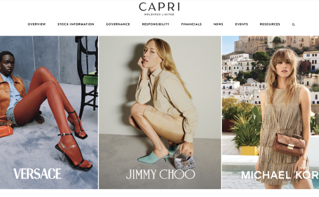 Capri 集团上季度销售同比下滑11.6%，亚洲跌幅达27%