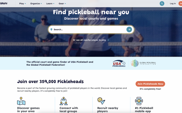 匹克球运动平台 Pickleheads 完成250万美元种子轮融资