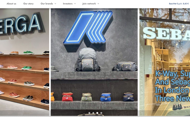 Kappa、Superga 及 K-way的母公司 BasicNet 全年综合营收增长3.1%至4.1亿欧元