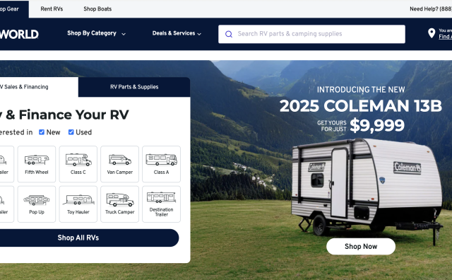 全球最大的房车经销商 Worldwide Camping 融资21.5亿美元，收购同行 Lazydays 位于亚利桑那州的资产