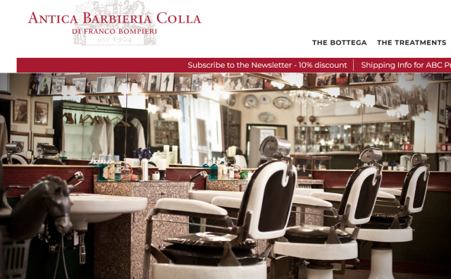 米兰百年男士理容沙龙品牌 Antica Barbieria Colla 2024年实现25%的增长
