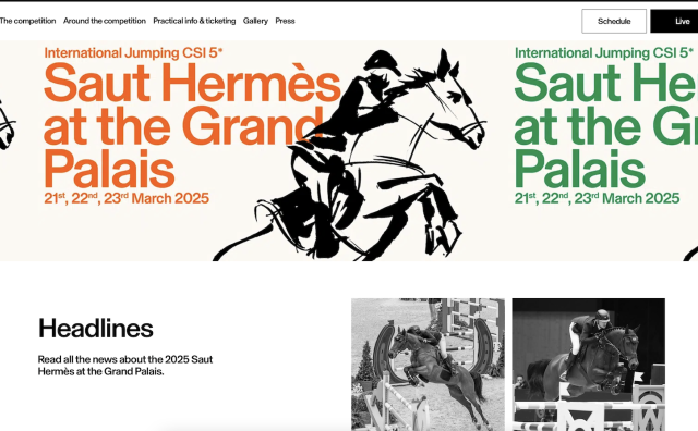 爱马仕重返巴黎大皇宫举办马术障碍赛 Saut Hermès