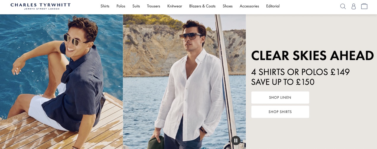 英国男装零售商 Charles Tyrwhitt 年度营收超过3亿英镑