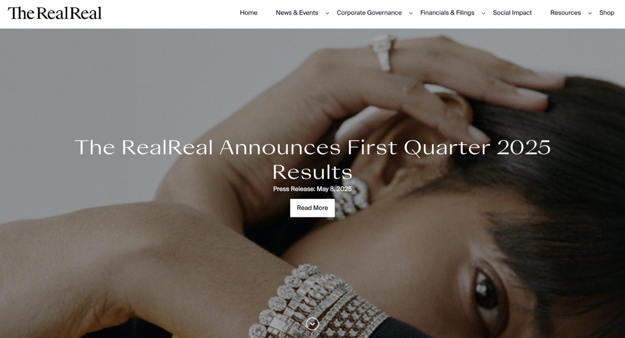 美国二手奢侈品电商龙头 The RealReal 一季度总营收同比增长11%，盈利大幅改善