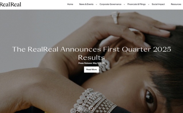 美国二手奢侈品电商龙头 The RealReal 一季度总营收同比增长11%，盈利大幅改善