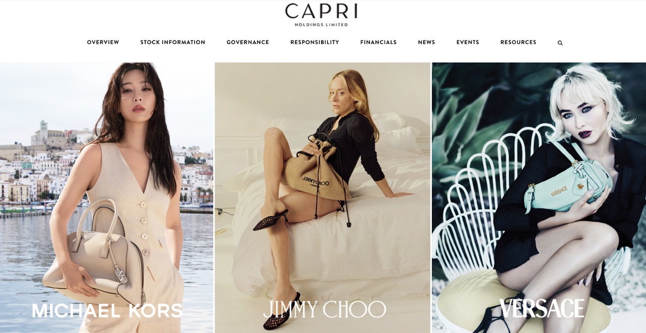 美国奢侈品集团 Capri 上季度销售额同比下降15.4%，好于预期
