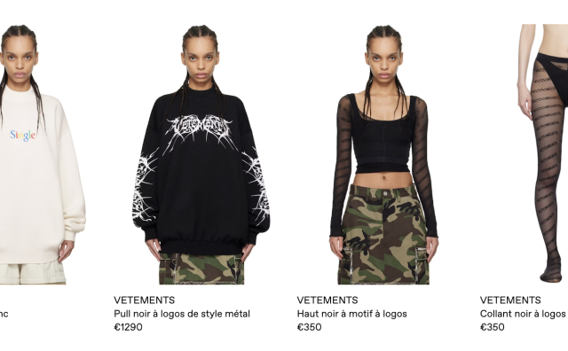 设计师品牌 Vetements 因名字“过于通用”而被判不得在美国注册商标