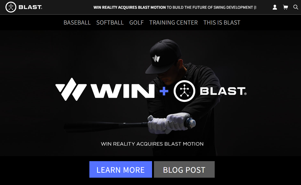 美国VR棒球和垒球训练解决方案开发商 WIN Reality 收购挥杆传感器技术公司 Blast Motion