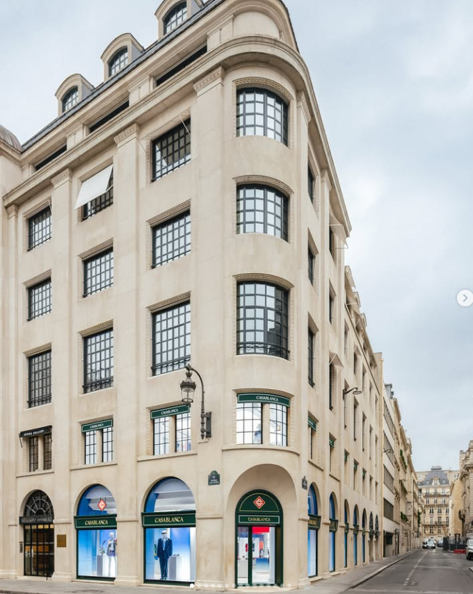 巴黎设计师品牌 Casablanca 第一家实体店正式开业，今年营收预计将达到6000万欧元