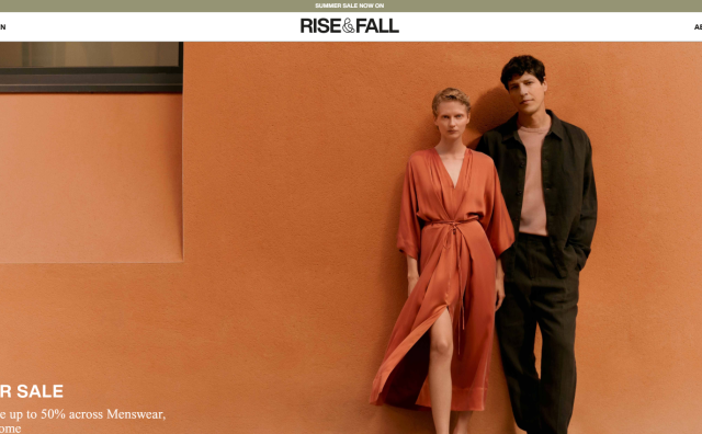 伦敦轻奢时尚品牌 Rise & Fall 完成新一轮400万英镑融资