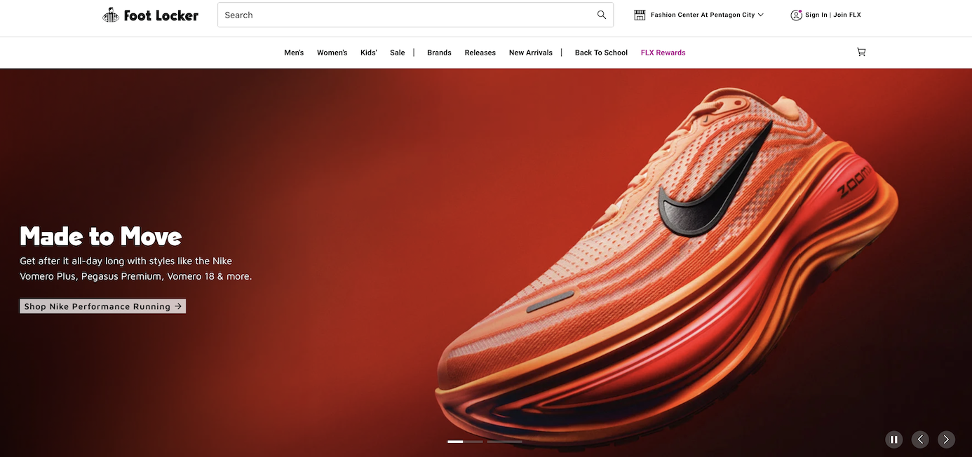 Nike 两年来首次回归运动鞋零售商 Foot Locker 门店“C位”