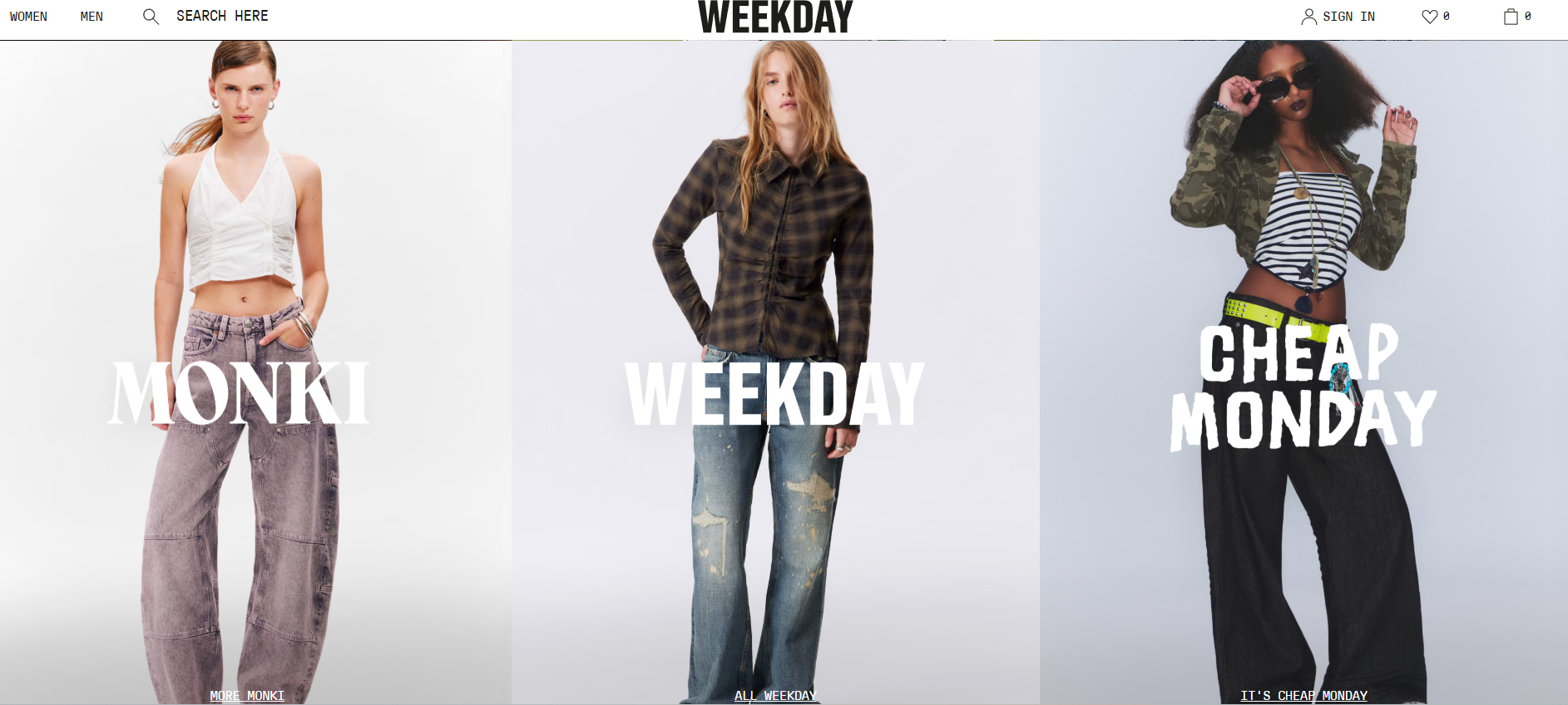 瑞典快时尚巨头 H&M 集团完成旗下 Weekday、Monki 和 Cheap Monday 的整合工作