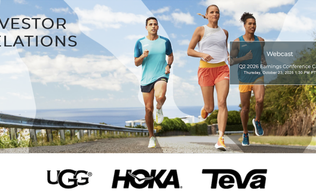 HOKA 和 UGG的母公司 Deckers Brands 上季度净销售额同比增长9.1%