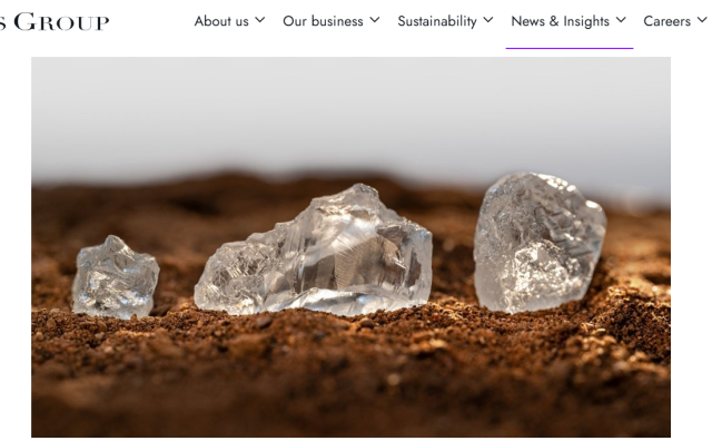 传：安哥拉政府有意竞购戴比尔斯集团85%的股权