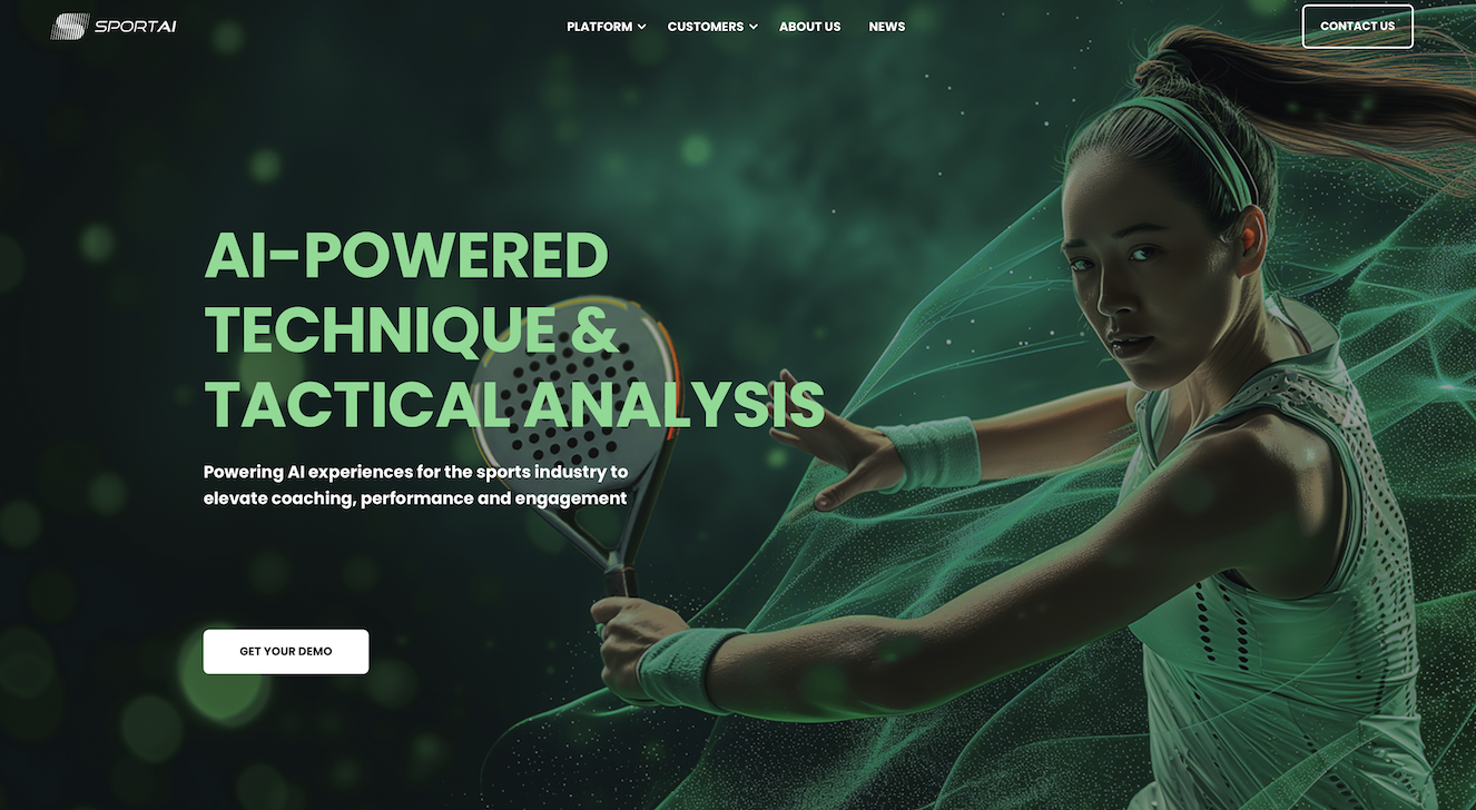 人工智能驱动的挥拍类运动分析平台 SportAI 完成300万美元融资