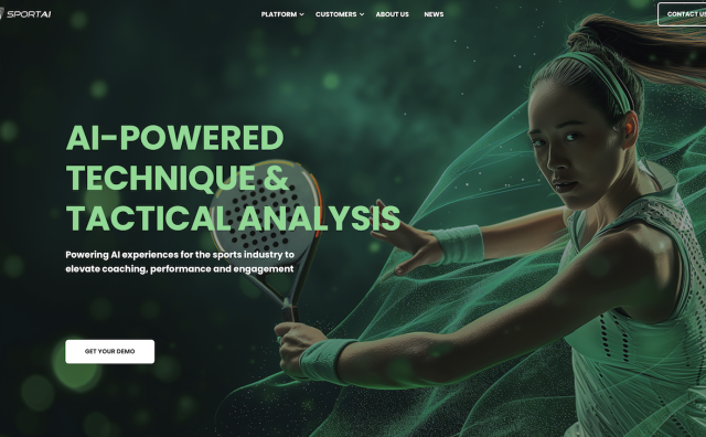 人工智能驱动的挥拍类运动分析平台 SportAI 完成300万美元融资