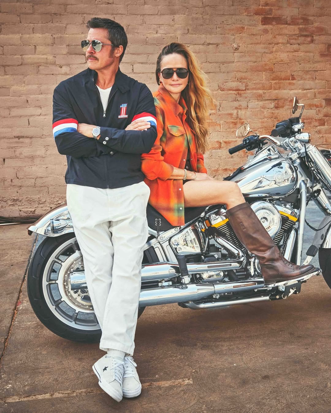 布拉德·皮特联创的奢侈针织品牌 God's True Cashmere 与哈雷摩托打造联名系列