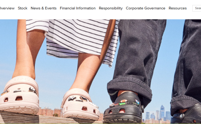 Crocs 集团三季度营收同比下降6.2%但超出华尔街预期，国际市场表现强劲