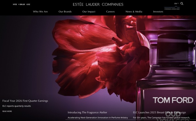 雅诗兰黛集团上季度净销售额同比增长4%并扭亏为盈，中国大陆增幅达9%