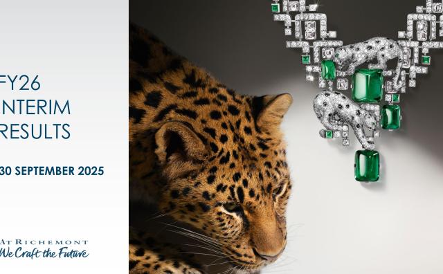 历峰集团最新财报：四大珠宝品牌上季度销售额同比增长17%，中国市场重回增长