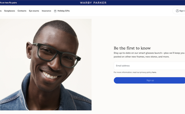 谷歌合作 Warby Parker 研发的首款智能眼镜计划2026年推出