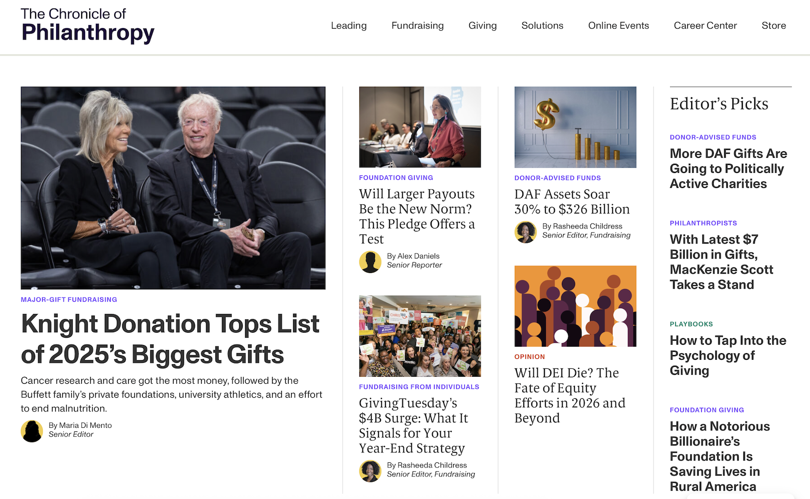 20亿美元! Nike联合创始人菲尔·奈特夫妇问鼎美国2025年度大额慈善捐赠榜