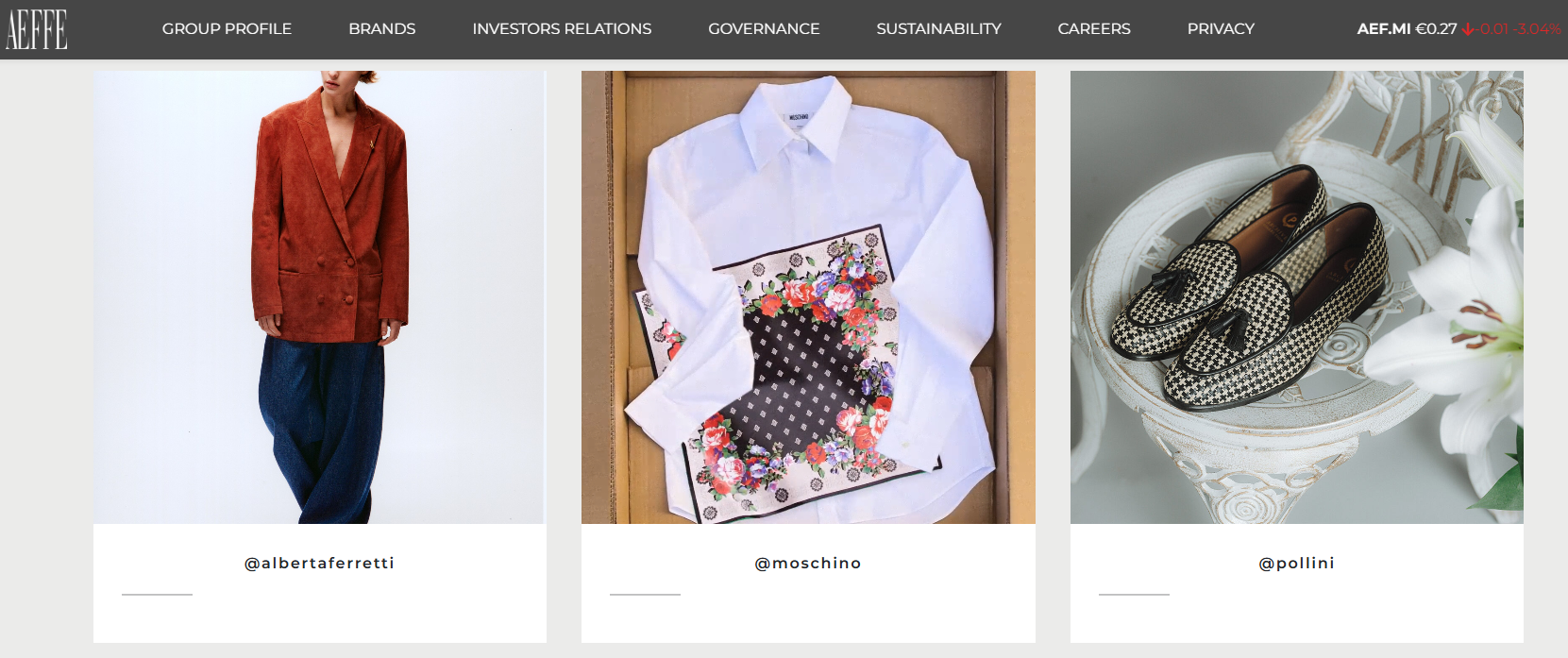 Moschino品牌的母公司 Aeffe 危在旦夕，意大利政府或入股并注资数千万欧元以保障其生产就业