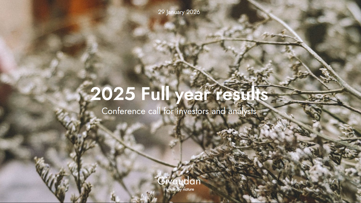 瑞士香精香料巨头奇华顿上财年销售额75亿瑞士法郎，达成五年期战略目标