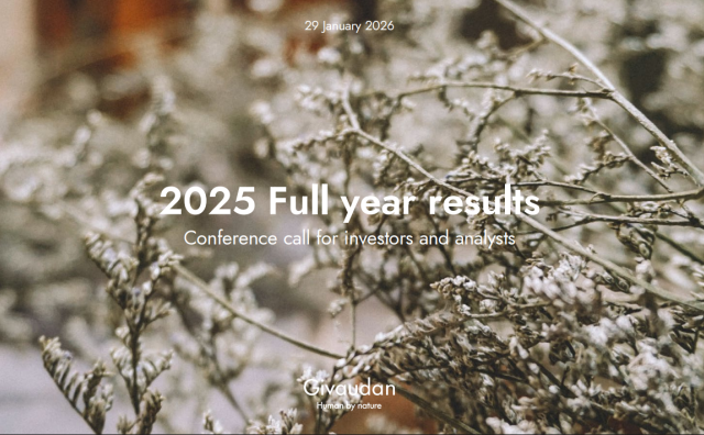 瑞士香精香料巨头奇华顿上财年销售额75亿瑞士法郎，达成五年期战略目标