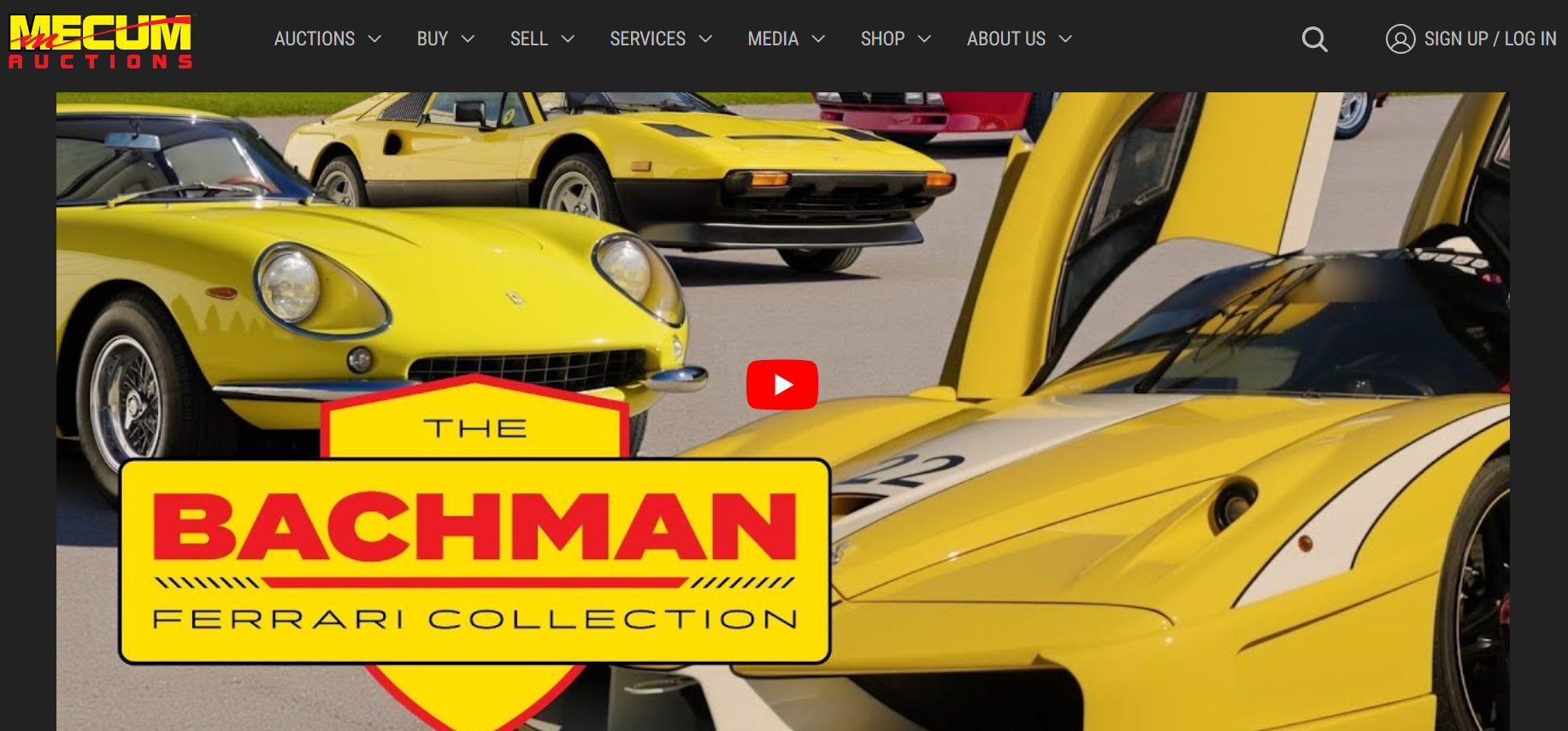 美国大藏家的46辆经典法拉利亮相全球最大汽车藏品拍卖会