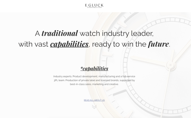美国传奇钟表品牌 E.Gluck 被品牌管理公司 American Exchange 收购