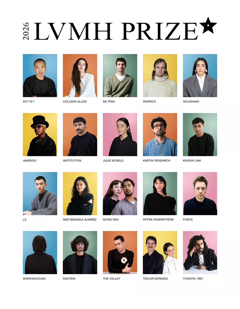 第13届 LVMH青年设计师大奖赛公布半决赛名单，两位中国设计师入围