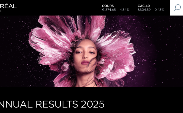 欧莱雅集团上财年销售额增长1.3%至440.5亿欧元，中国市场增速加快