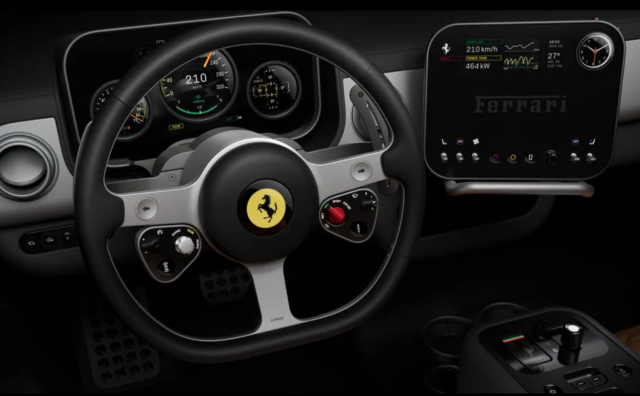 法拉利揭晓首款纯电动车更多细节：名称、内饰和交互设计