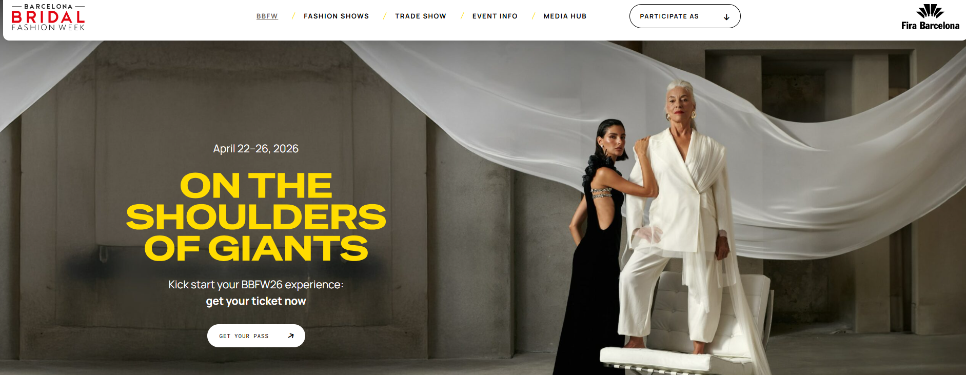 巴塞罗那婚纱时装周将于4月举办，为迄今规模最大一届