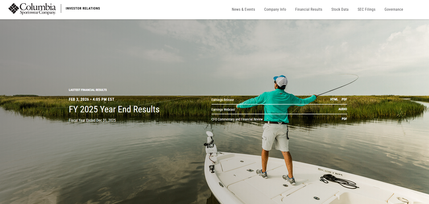 美国户外服饰集团 Columbia 全年净销售额增长1%，中国市场四季度低两位数增长