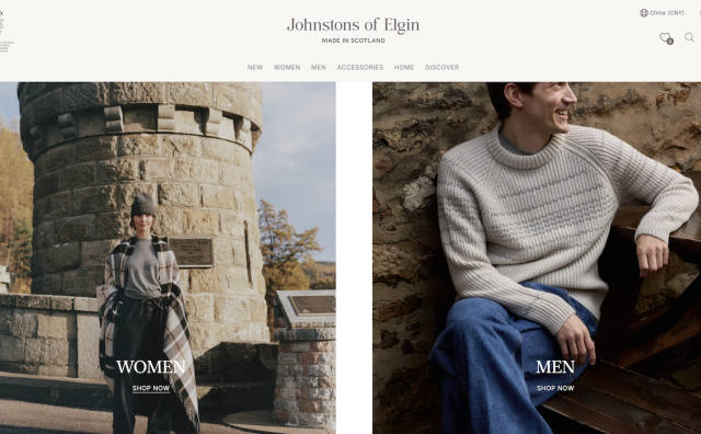 苏格兰百年羊绒制造商 Johnstons of Elgin 2025年扭亏为盈，获颁“女王陛下皇家委任认证”