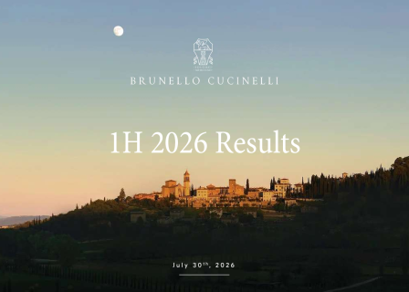 Brunello Cucinelli 上半年营收同比增长9.5%，中国市场贡献尤为突出