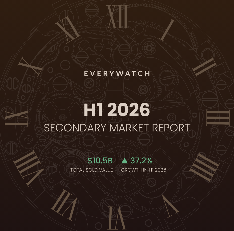 上半年二手奢侈腕表市场规模超百亿美元，同比大涨37%｜二手腕表数据平台 EveryWatch 最新报告