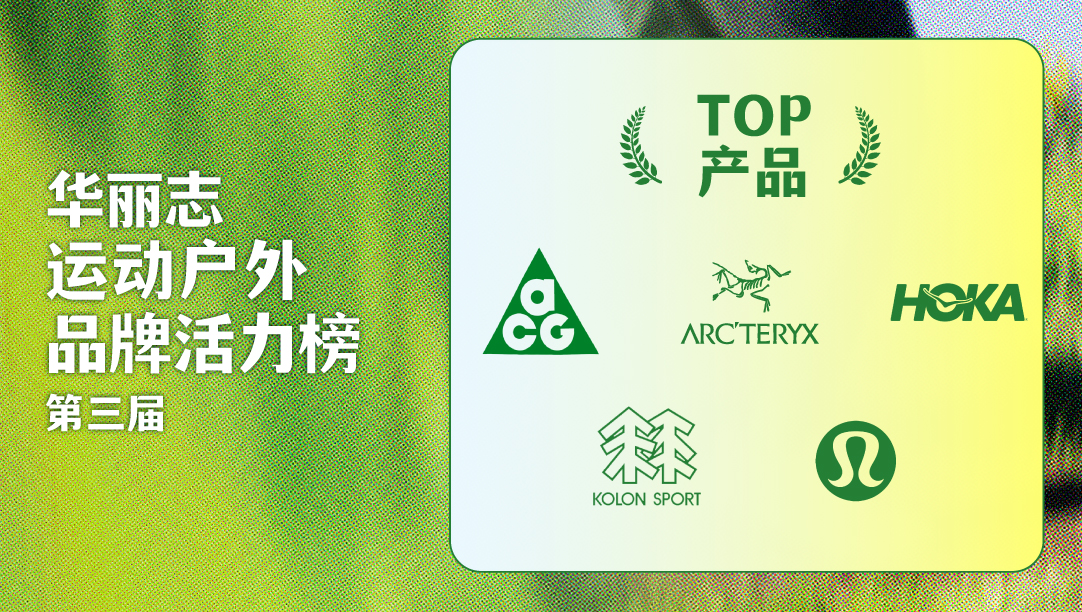 第三届【华丽志运动户外品牌活力榜】之 TOP产品：ACG、始祖鸟、HOKA、可隆、lululemon